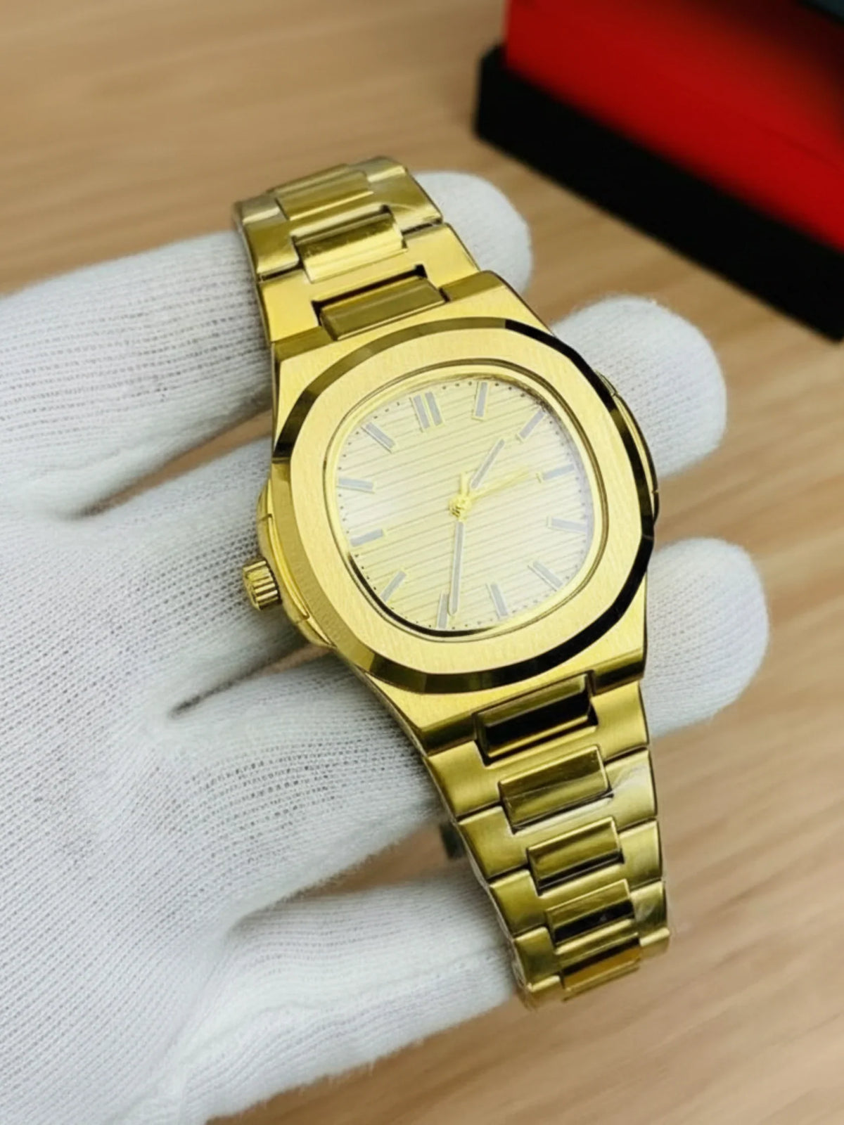Square Nautilus Stainless Steel Watch for Men & Boys