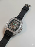 Frank Muller Transparent Dial Latest Article Watch with Rubber Strap(Plastic Case)