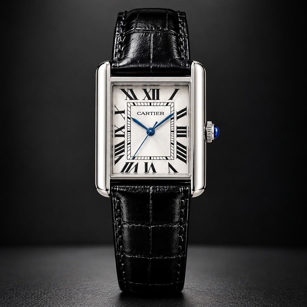 Old Money Style Leather Strap Watch, second view
