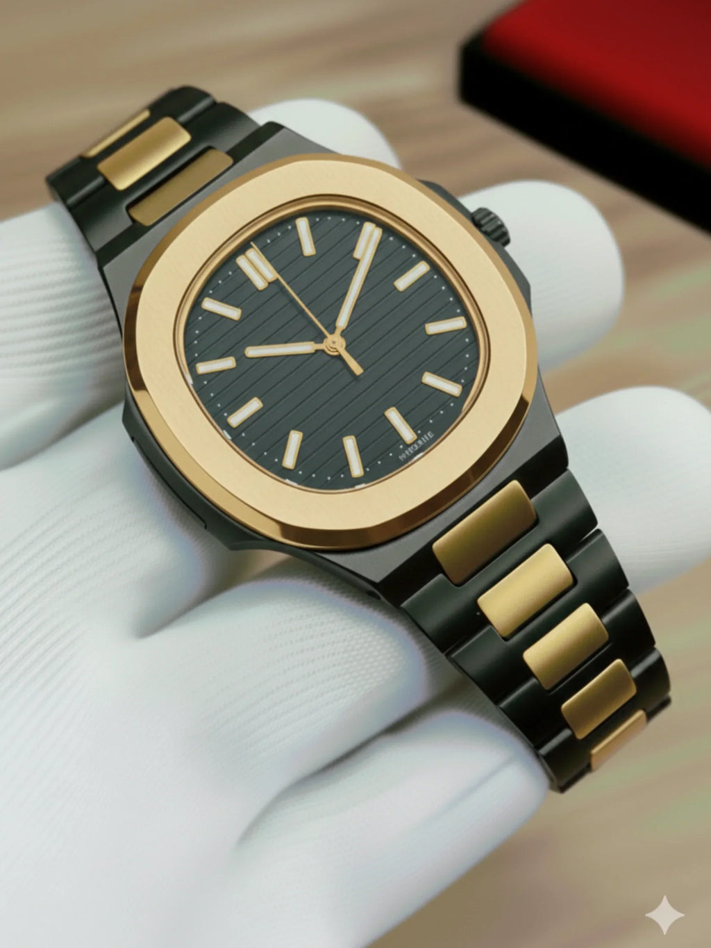 Square Nautilus Stainless Steel Watch for Men & Boys