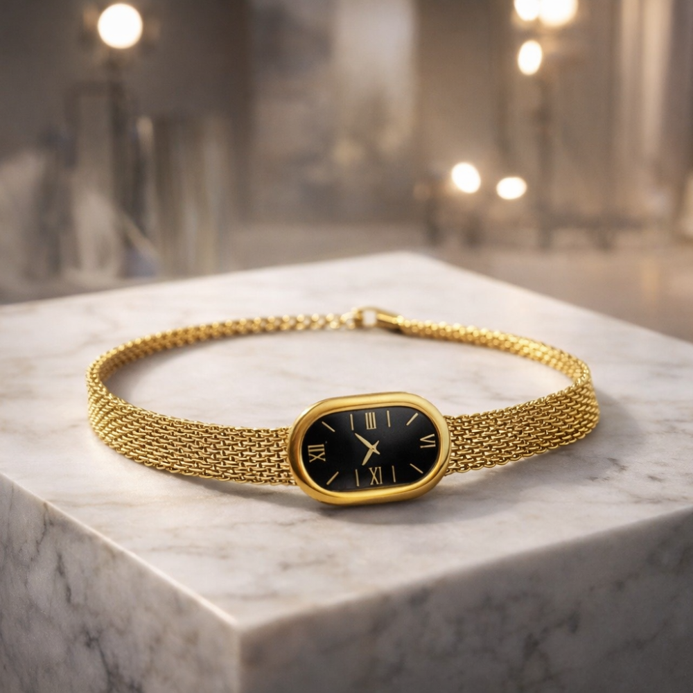 Stainless Steel Watch Dial Chain Bracelet