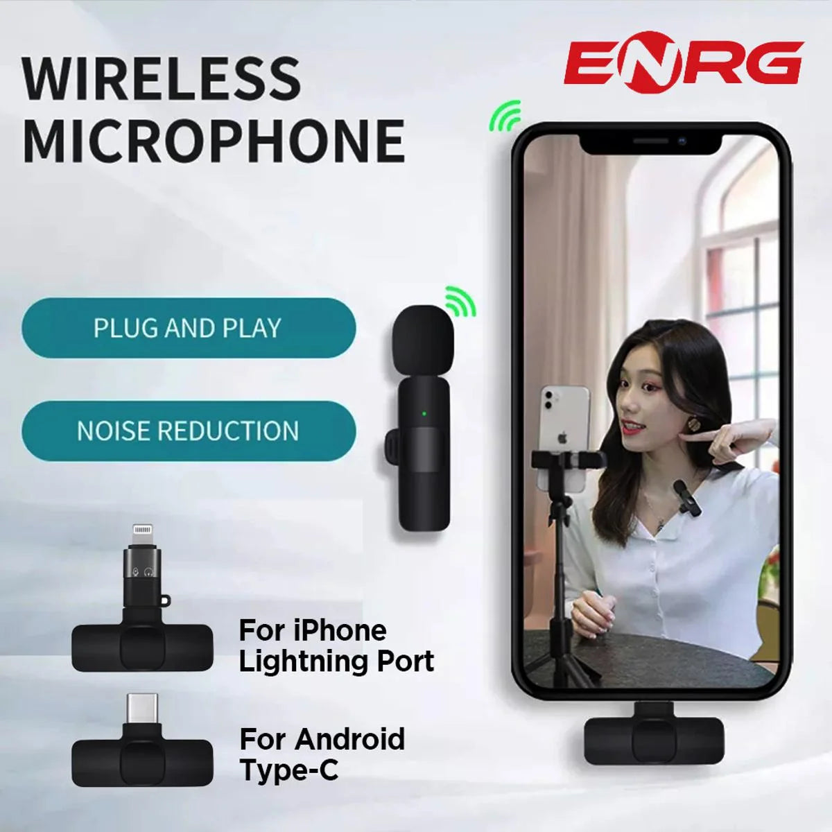 Boya BY-MW3 Wireless Microphone For iPhone & Android Type-C User