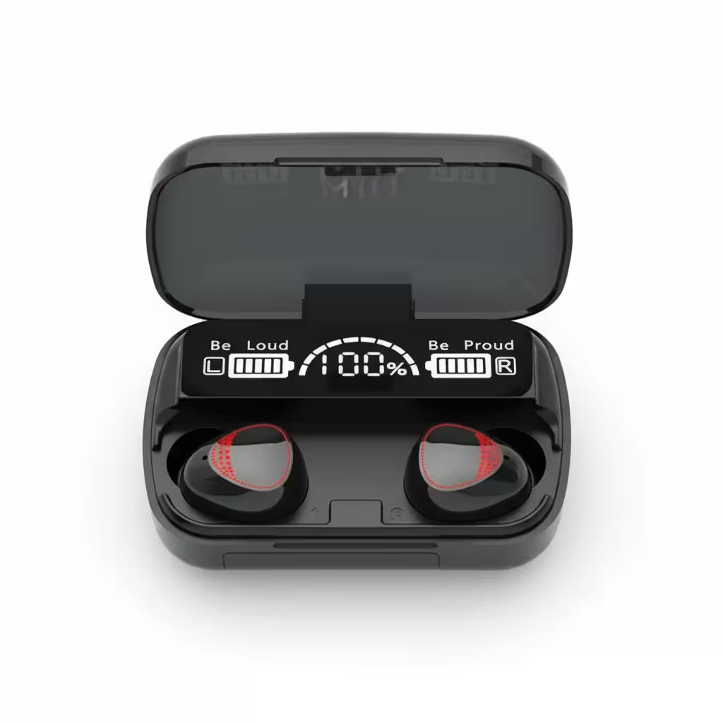 M10 AirPods Wireless Earbuds – High Bass, Bluetooth 5.3