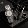 5 in 1 Premium Men's Accessories Gift Set – Watch, Chain, Bracelet, Kada & Ring