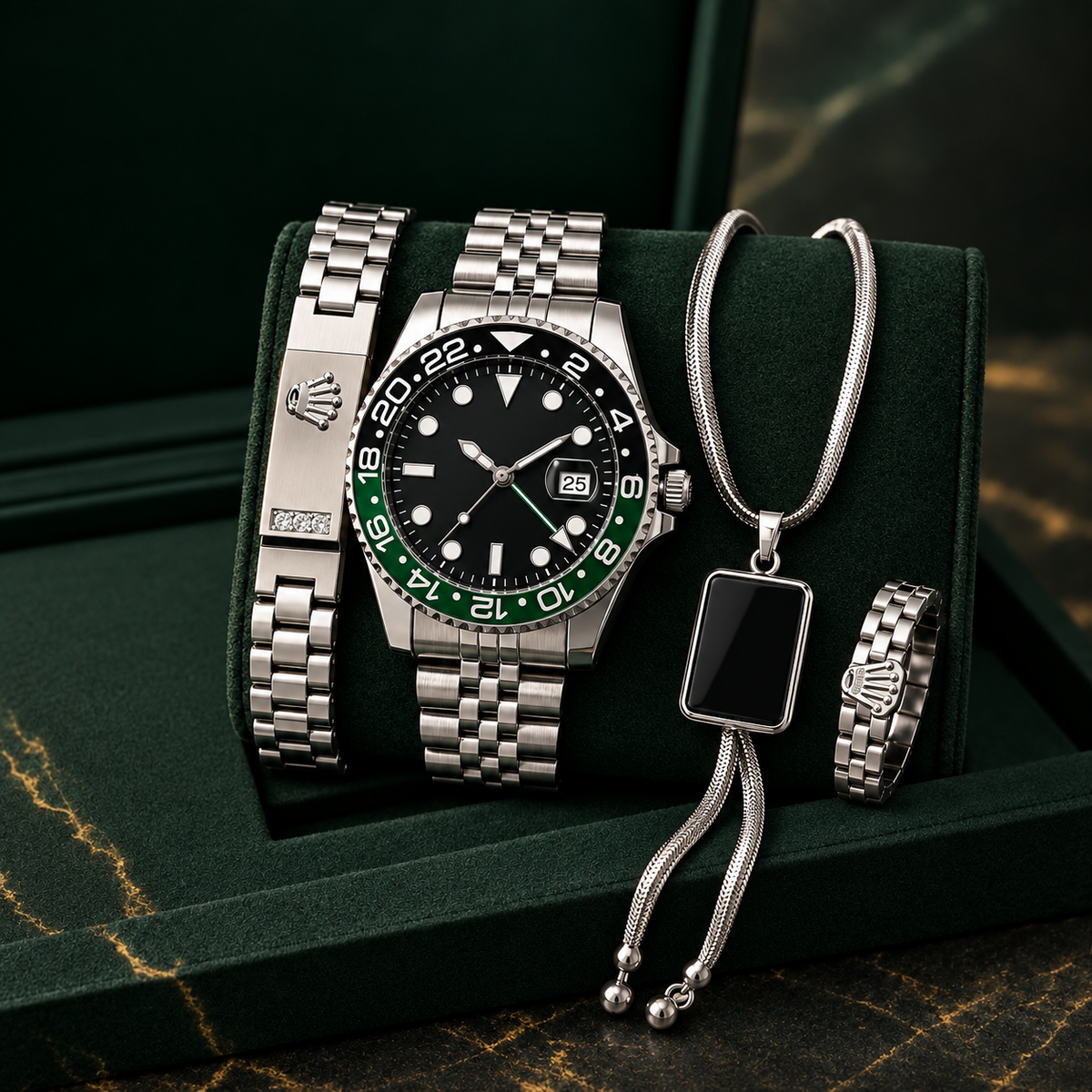 Luxury Watch Combo – Premium 4-Piece Men's Set