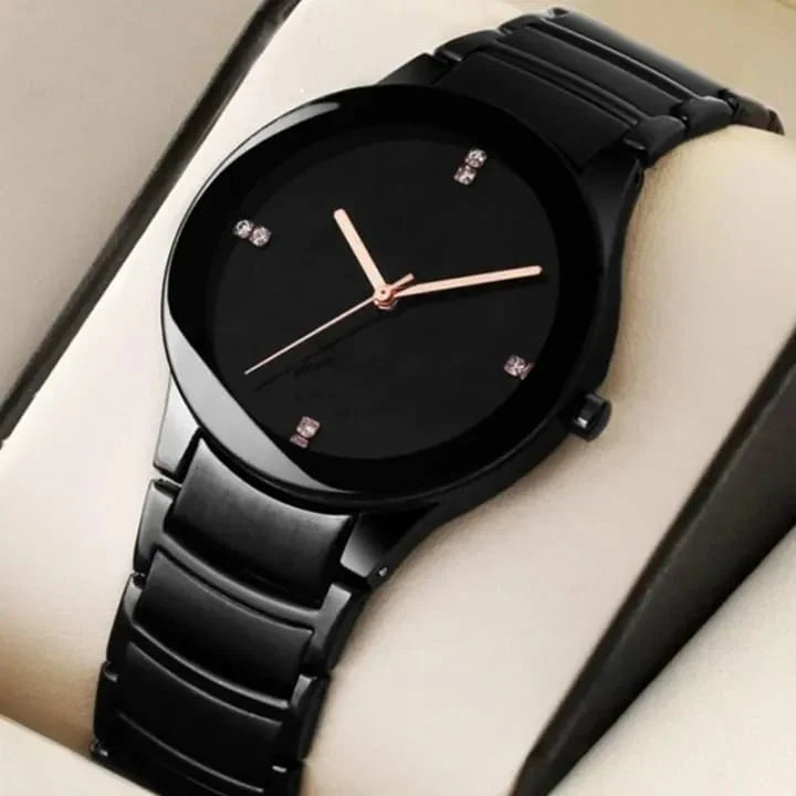 Classic Business Stainless Steel Watch for Men Boys