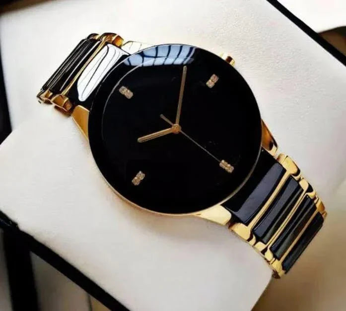 Classic Business Stainless Steel Watch for Men Boys