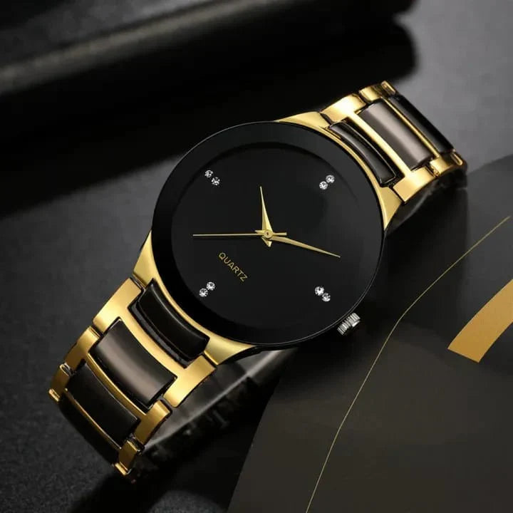 Classic Business Stainless Steel Watch for Men Boys