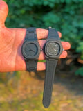 Pack of 2 Black Arabic Aura Watches (Fiber Lightweight)