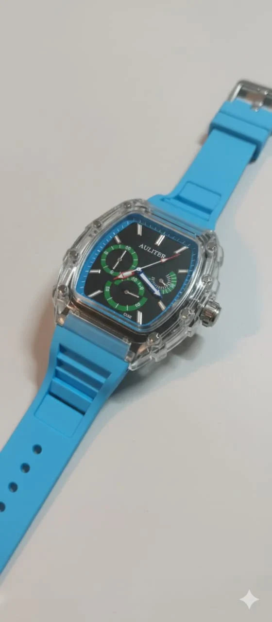 Frank Muller Transparent Dial Latest Article Watch with Rubber Strap(Plastic Case)