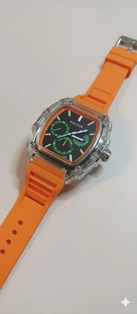 Frank Muller Transparent Dial Latest Article Watch with Rubber Strap(Plastic Case)