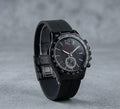 Round Dial Rubber Silicone Strap Watch with Magnet Lock