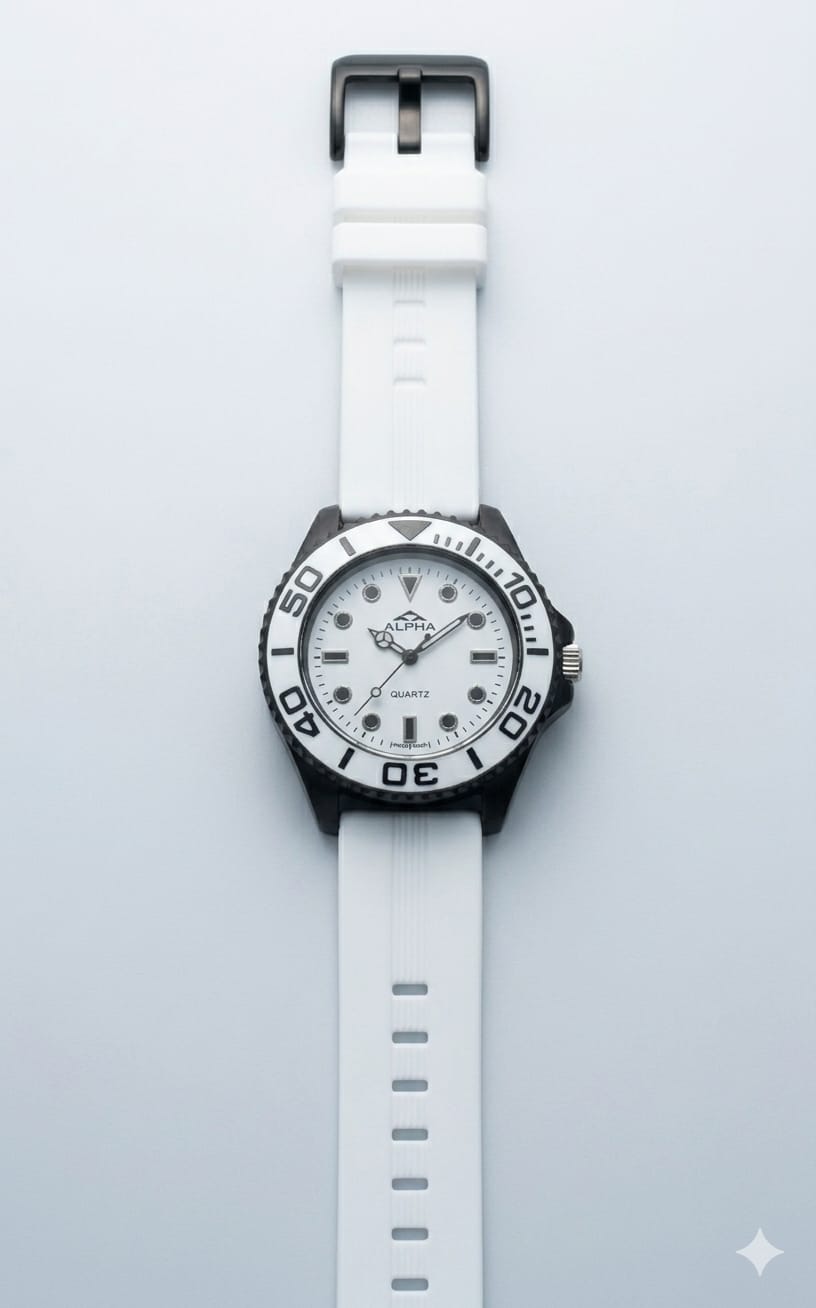 Panda Diver Silicone Strap Sports Watch, second view
