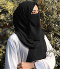 Hijab Set with Matching Niqab Patti Set