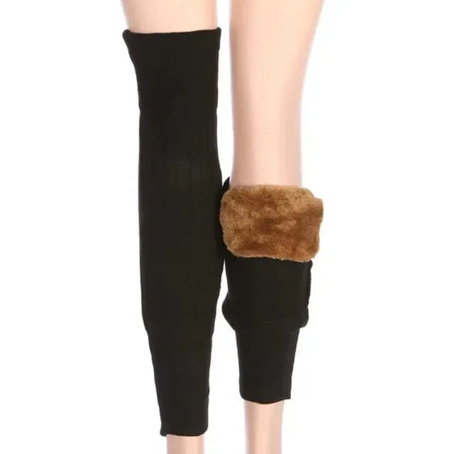 Warm Wool Knee-High Leg Warmers, second view