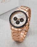 Panda Dial Sports Watch with Silicone Strap